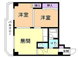 サン・メイプル2 2LDKの間取図画像