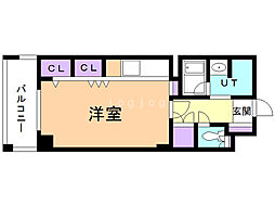 ホーリーフォート南平岸 ワンルームの間取図画像