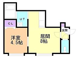 セレス2・6 1LDKの間取図画像