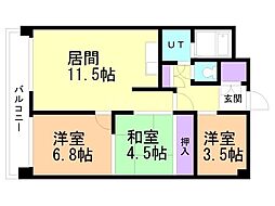 平岸ファースト 3LDKの間取図画像