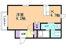 RESTPARK1 1Kの間取図画像