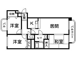 リラヒルズ 3LDKの間取図画像