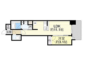 大阪府大阪市淀川区宮原１丁目1番（賃貸マンション1LDK・8階・34.63㎡） その2