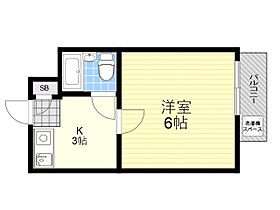 大阪府箕面市粟生間谷東５丁目（賃貸アパート1K・2階・20.00㎡） その2