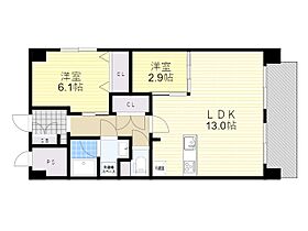 大阪府吹田市南金田１丁目（賃貸マンション2LDK・7階・50.10㎡） その2