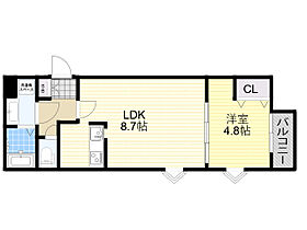 大阪府豊中市螢池東町３丁目（賃貸アパート1LDK・1階・33.12㎡） その2