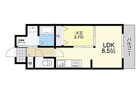 大阪府大阪市淀川区新北野１丁目（賃貸マンション1LDK・10階・29.61㎡） その2