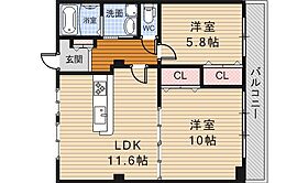 大阪府池田市井口堂１丁目（賃貸マンション2LDK・4階・63.07㎡） その2