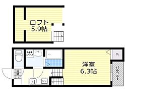 大阪府豊中市柴原町３丁目（賃貸アパート1K・1階・20.74㎡） その2