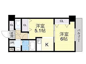 大阪府吹田市岸部中３丁目21番3号（賃貸マンション1DK・5階・35.26㎡） その2