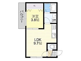 大阪府豊中市刀根山３丁目（賃貸マンション1LDK・1階・32.13㎡） その2