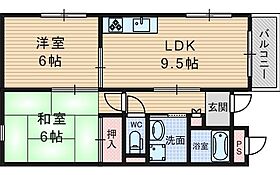 大阪府吹田市江坂町３丁目（賃貸マンション2LDK・2階・51.30㎡） その2