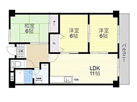 兵庫県川西市笹部２丁目（賃貸マンション3LDK・3階・65.76㎡） その2