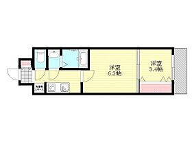 大阪府大阪市淀川区加島３丁目（賃貸マンション2K・5階・30.00㎡） その2