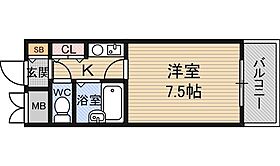 大阪府大阪市東淀川区西淡路５丁目（賃貸マンション1K・5階・19.44㎡） その2