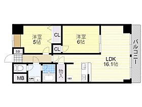 大阪府吹田市尺谷（賃貸マンション2LDK・3階・62.15㎡） その2