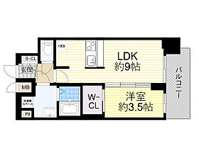 大阪府豊中市庄内幸町２丁目19番（賃貸マンション1LDK・9階・33.44㎡） その2