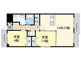 大阪府吹田市江坂町４丁目（賃貸マンション2LDK・2階・62.23㎡） その2