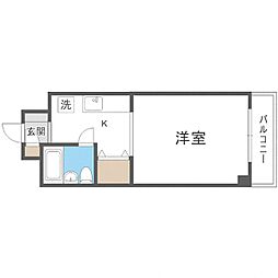 ニューホライズンハイツ 1Kの間取図画像
