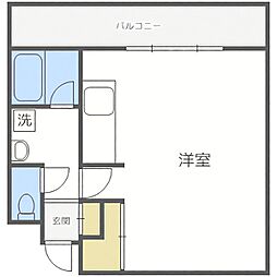 ヌーベル高砂 ワンルームの間取図画像