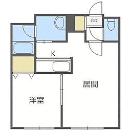 フェアリー 1LDKの間取図画像