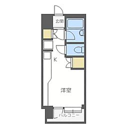 サンシャイン・シティー21 ワンルームの間取図画像