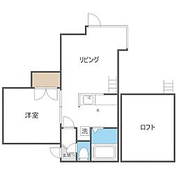 グランステージ月寒中央 1LDKの間取図画像