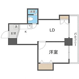 けいほくビレッジ 1LDKの間取図画像