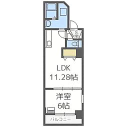 MulberryGarden512 1LDKの間取図画像