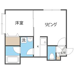 アビタシオンボナール 1DKの間取図画像