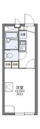 レオパレスウエストハイムF 1Kの間取図画像