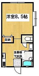 カーサフェリーチェ 1DKの間取図画像