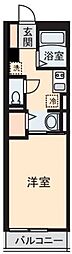 クレスト湘南 1Kの間取図画像