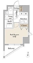 LiveCasa平塚 1Kの間取図画像