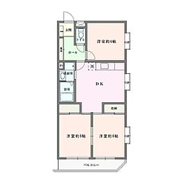 シーサイド花水台 3DKの間取図画像