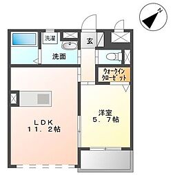 コモドレジデンス 1LDKの間取図画像