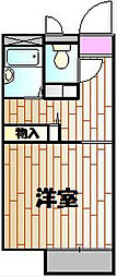 グリーンハイツ ワンルームの間取図画像