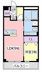 スプランドゥール 1LDKの間取図画像