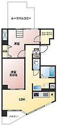 セゾン立野 2LDKの間取図画像