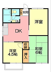 間取図画像 3DK