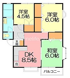間取図画像 3DK
