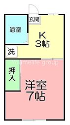 間取図画像 1K