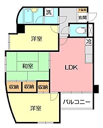 間取図画像 3DK