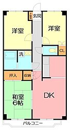 間取図画像 3DK