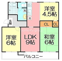 間取図画像 3LDK