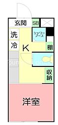 間取図画像 1K