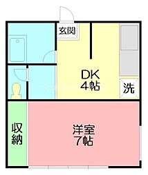 間取図画像 1DK