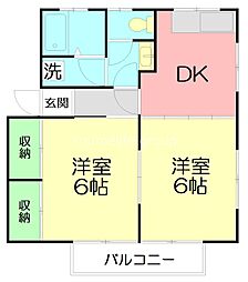 間取図画像 2DK