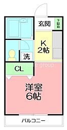 間取図画像 1K