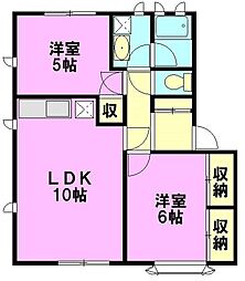 間取図画像 2LDK